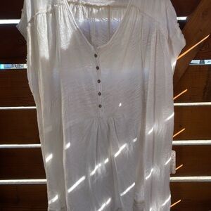 Free People off white tunic dress size M